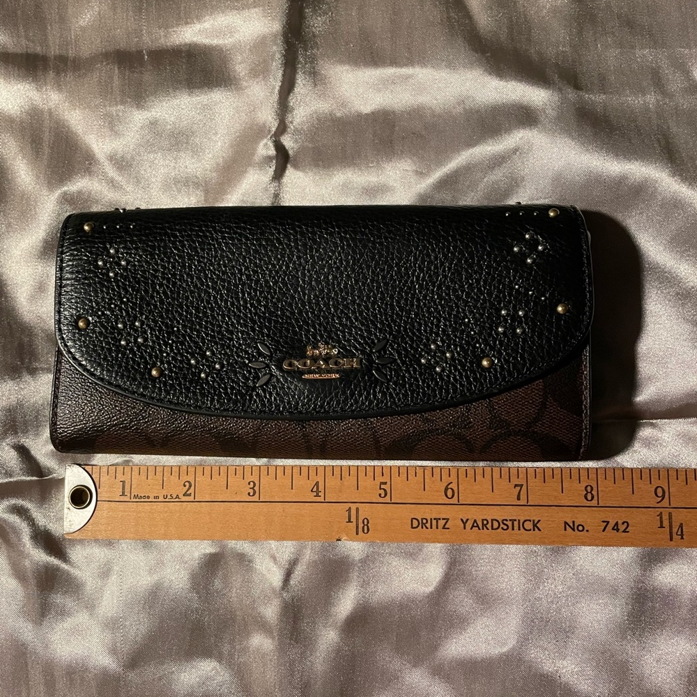 Brown/black Coach wallet
